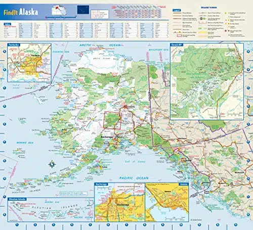 Alaska State Wall Map   x Laminated