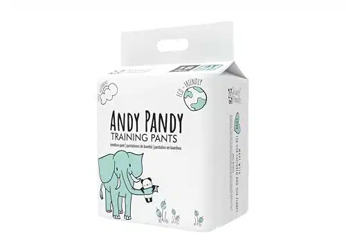 Andy Pandy Training Pant Diapers for Unisex Kids Toddlers   T (XXL Large), + lbs   White, Count (Non Adult)