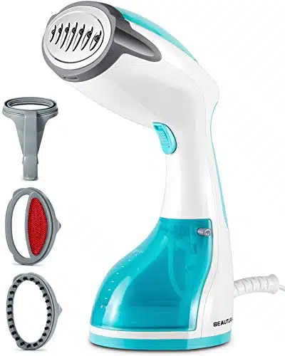 BEAUTURAL Steamer for Clothes, Portable Handheld Garment Fabric Wrinkles Remover, Second Fast Heat up, Auto Off, Large Detachable Water Tank