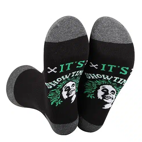 BWWKTOP Broadway Musical Socks Broadway Themed Gifts It's Show Time Gifts Broadway Merchandise(Show Time sock)