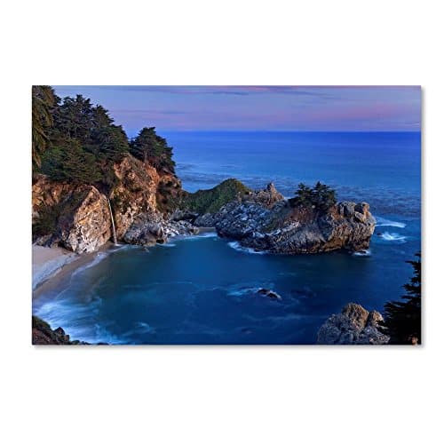 Big Sur McWay Falls by Mike Jones Photo, xInch Canvas Wall Art