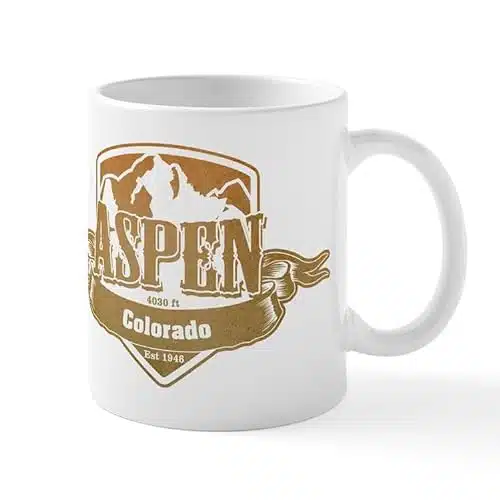 CafePress Aspen Colorado Ski Resort ugs oz (ml) Ceramic Coffee Mug