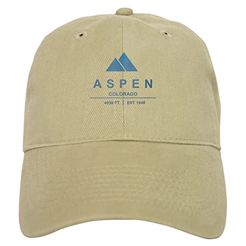 CafePress Aspen Ski Resort Colorado Baseball Cap with Adjustable Closure, Unique Printed Baseball Hat