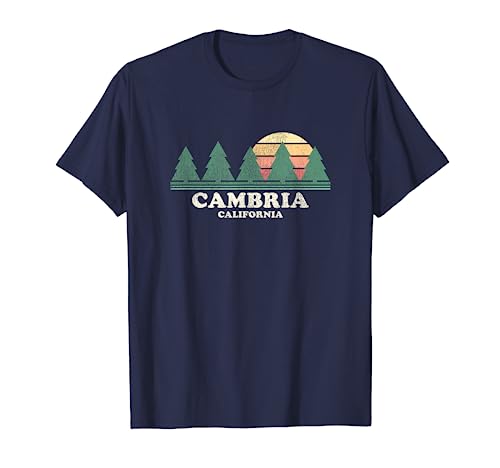 Cambria CA Vintage Throwback Tee Retro s Design T Shirt