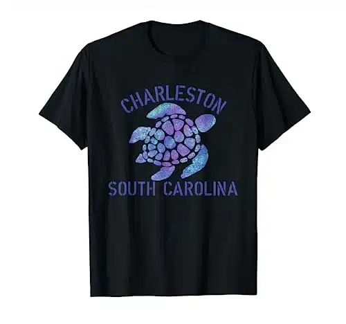 Charleston, SC Beach Design  Tribal Turtle Gift T Shirt