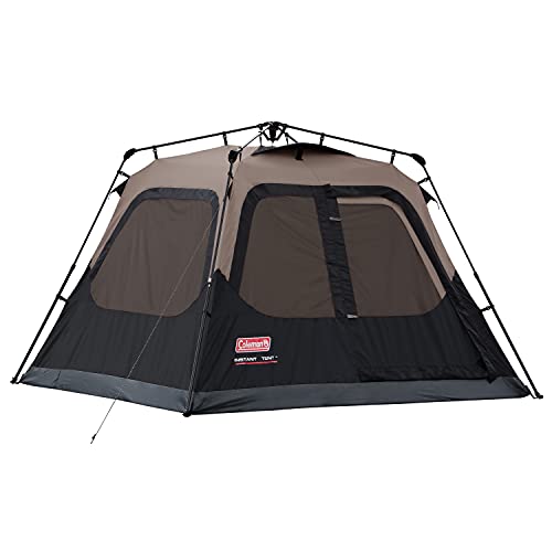 Coleman Person Cabin Tent with Instant Setup  Cabin Tent for Camping Sets Up in Seconds