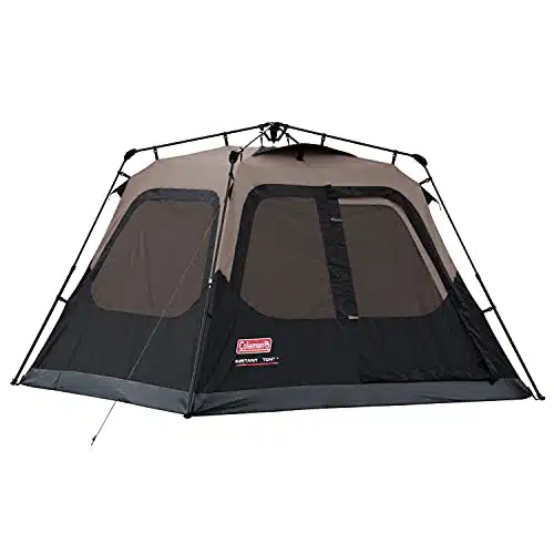 Coleman Person Cabin Tent with Instant Setup  Cabin Tent for Camping Sets Up in Seconds