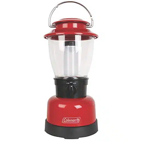 Coleman Personal LED Lantern with D Battery, Water and Impact Resistant Lantern with Carry Handle Shines up to Lumens, Lifetime LED Lights Never Need Replacing