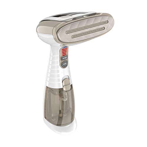 Conair Handheld Garment Steamer for Clothes, Turbo ExtremeSteam , Portable Handheld Design, Strong Penetrating Steam, White  Champagne