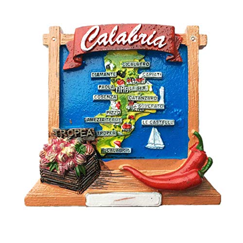 D Tropea Italy Souvenir Fridge Magnet Souvenir Gift,Home & Kitchen Magnetic Sticker Decoration Tropea Italy Refrigerator Magnet Collection