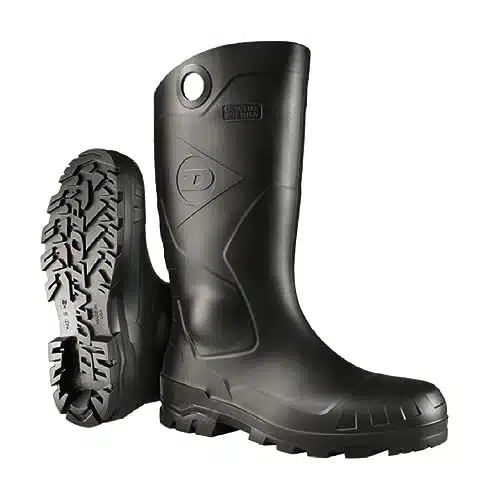 Dunlop Protective Footwear, Chesapeake steel toe Black Amazon, % Waterproof PVC, Lightweight and Durable, ,