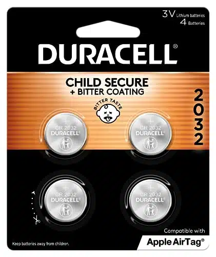 Duracell CRV Lithium Battery, Child Safety Features, Count Pack, Lithium Coin Battery for Key Fob, Car Remote, Glucose Monitor, CR Lithium Volt Cell