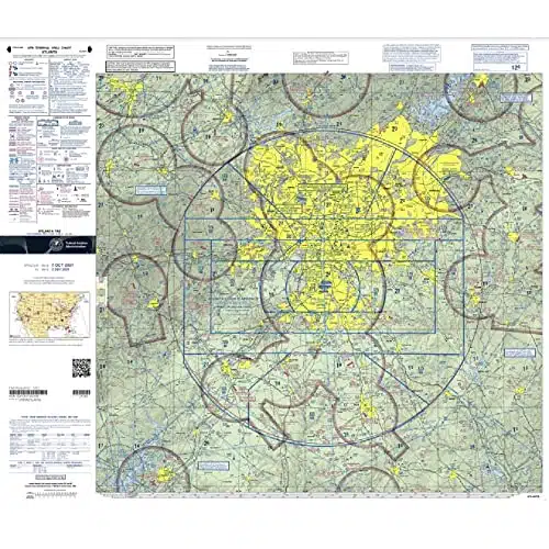 Expired FAA Atlanta Terminal Area Chart (TATL)   Wrapping Paper, Decoration, Training Use