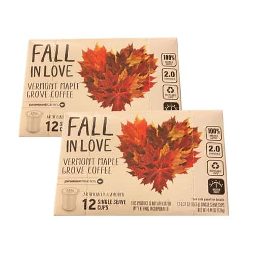 Fall in Love Vermont Maple Grove Coffee Single Pods, Count (Pack of )