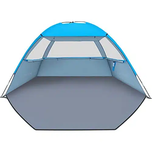 Gorich Beach Tent, UV Sun Shelter Lightweight Beach Sun Shade Canopy Cabana Beach Tents Fit Person