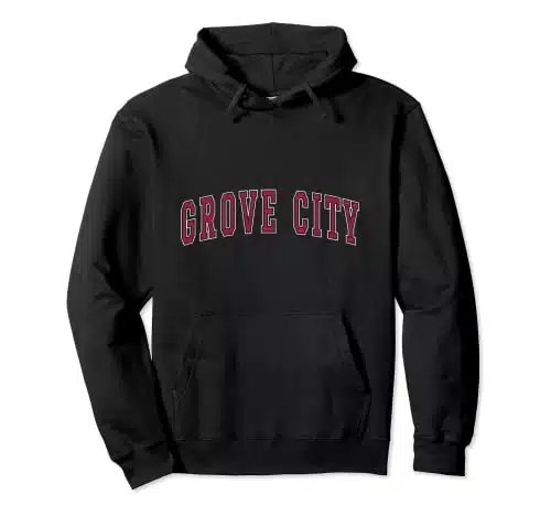 Grove City Ohio Souvenir Sport College Style Text Pullover Hoodie