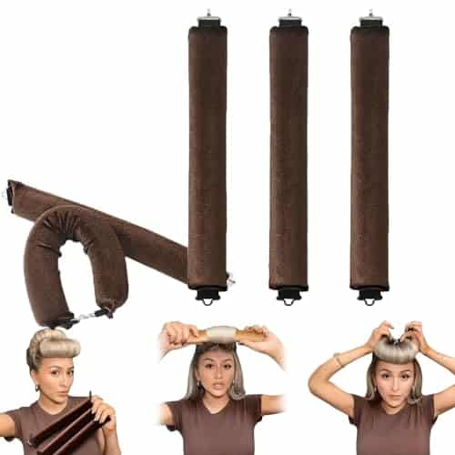Heatless Curling Rod, Heatless Headband Curler, Heatless Curling Ribbon with Hook, Easy to Use Sleep Curling Ribbon, Curl Styling Kit for Sleep in Overnight