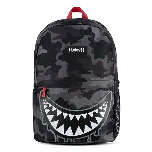 Hurley Unisex Adults One and Only Backpack, Grey Camo Shark, Large