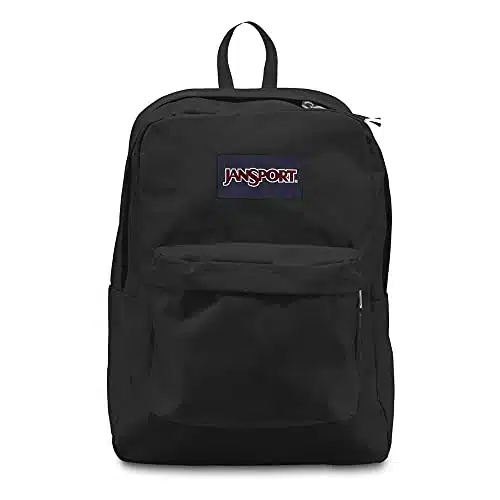 JanSport SuperBreak One Backpacks, Black   Durable, Lightweight Bookbag with ain Compartment, Front Utility Pocket with Built in Organizer   Premium Backpack