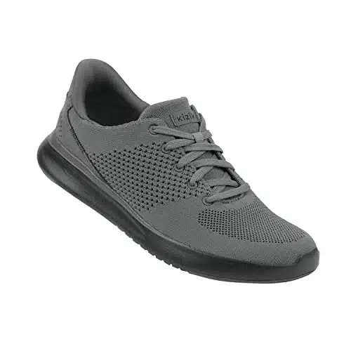 Kizik Lima, Slip On Sneakers, Casual Shoes for Women and Men, Comfortable and Stylish Womens and Mens Shoes for Work, Walking, The Office, Womens and Mens Slip on Sneakers Graphite Wide .