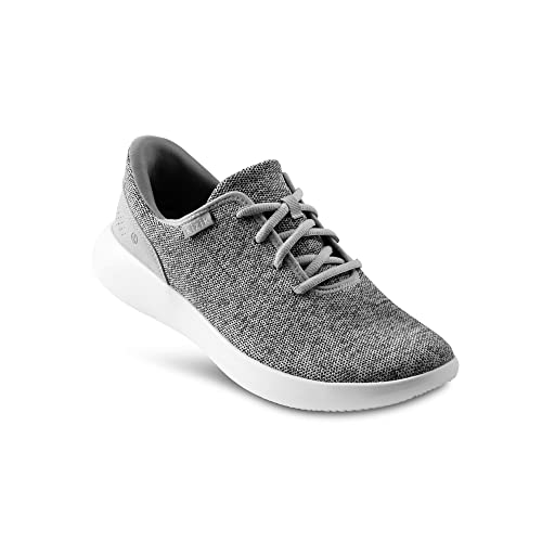 Kizik Madrid Hands Free Mens and Womens Sneakers, Casual Slip On Shoes for Women or Men, Comfortable for Walking, Women's and Men's Fashion Sneakers for Any Occasion   Grey, Wide .