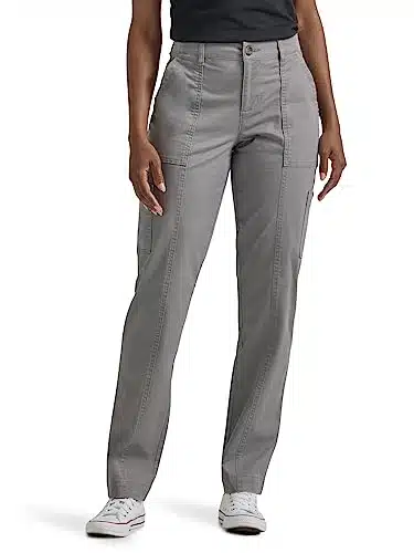 Lee Women's Ultra Lux Comfort with Flex to Go Utility Pant, HD Gray