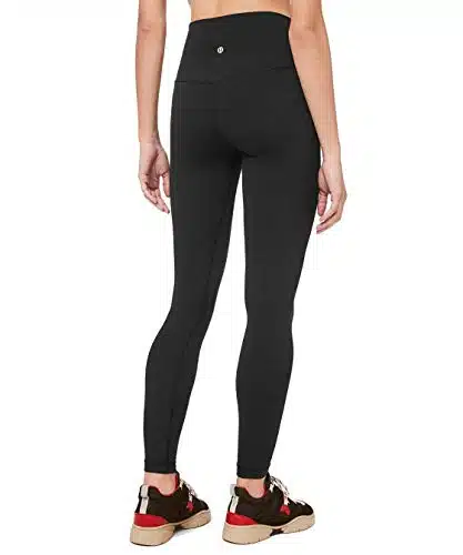 Lululemon Align Stretchy Full Length Yoga Pants   Womens Workout Leggings, High Waisted Design, Breathable, Sculpted Fit, Inch Inseam, Black,