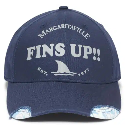 Margaritaville Men's FINS UP Cap, Insignia Blue, One Size
