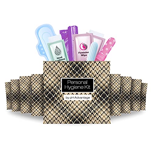 Menstrual Kit All in One Pack  Convenience on The Go  Period Kit Pack for Travelling, Tweens & Teenagers or just When Youre Out  Individually Wrapped Feminine Hygiene Product (Light Leather)