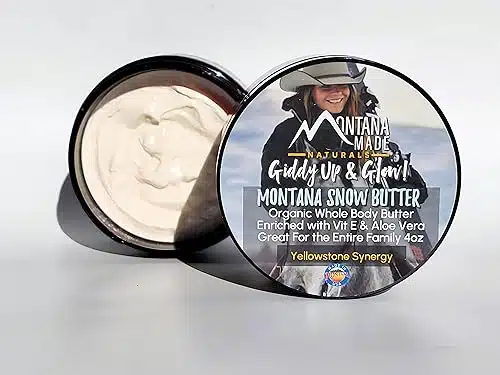 Montana Snow Butter Organic body butter, Whipped Body Butter Dry Skin   Body Butter Cream Without Feeling Greasy   Whipped Shea Butter Cream for Skin  Mango Coco Butter Cream 