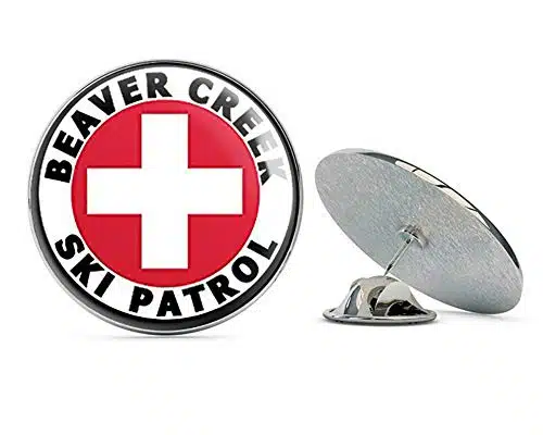 NYC Jewelers Round Beaver Creek SKI Patrol (co Colorado Snow) Metal Lapel Hat Pin Tie Tack Pinback