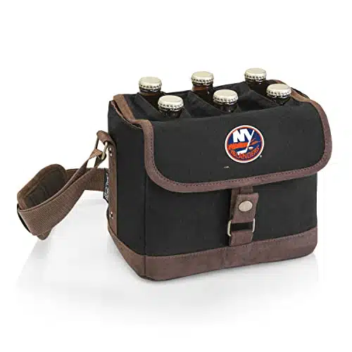 PICNIC TIME NHL New York Islanders Beer Caddy   Beer Cooler Tote with Opener   Pack Cooler   Gifts for Beer Lovers