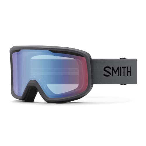 Smith Frontier Snow Goggle   Charcoal  Blue Sensor Mirror