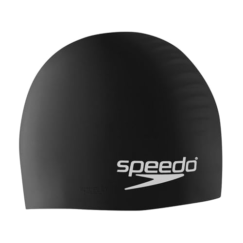 Speedo Unisex Adult Swim Cap Silicone, Speedo Black, One Size