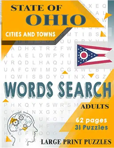 State of OHIO Cities and Towns Words Search BRAIN GAME with Cities and Towns of Ohio  large print puzzles for adults and seniors  One puzzle per ...  Ohio Puzzles (US Cities a