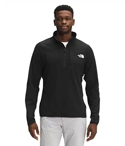 THE NORTH FACE Men's Canyonlands Half Zip Pullover Sweatshirt, TNF Black , X Large