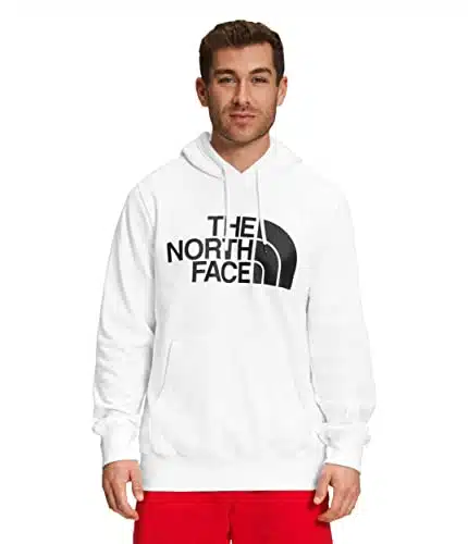 THE NORTH FACE Men's Half Dome Pullover Hoodie (Standard and Big Size), TNF WhiteTNF Black , Large