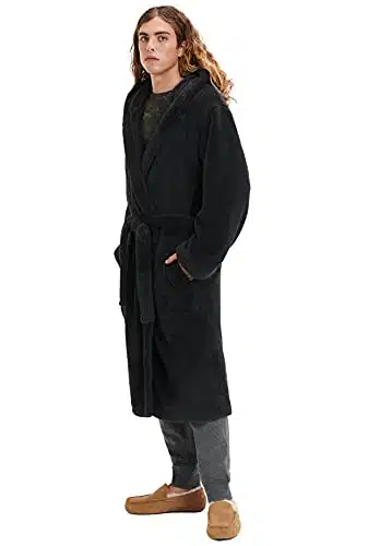 UGG Men's Beckett Robe, Ink Black, ML