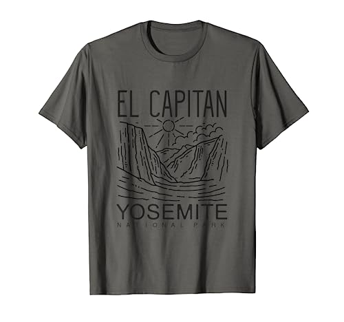Vintage Retro Yosemite   National Park El Capitan shirt T Shirt