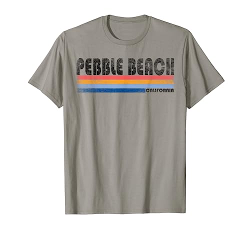 Vintage Retro s s Pebble Beach CA T Shirt