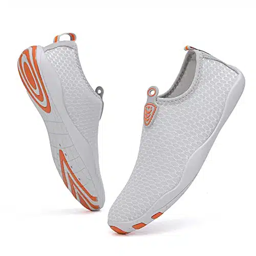 Vsufim Quick Dry Water Sports Barefoot Shoes Aqua Socks for Swim Beach Pool Surf Yoga for Women Men (omenen)