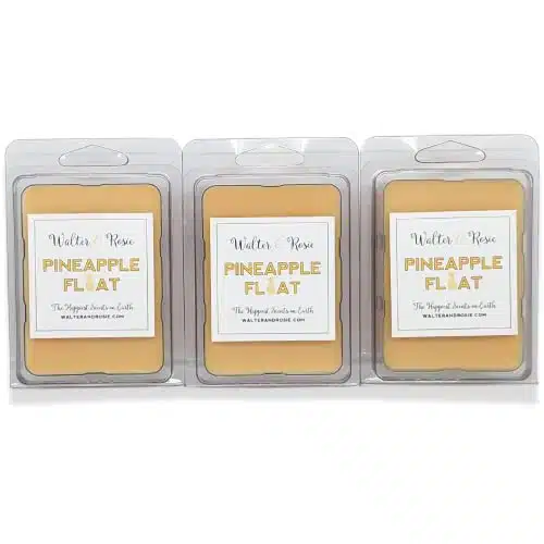 Walter & Rosie Candle Co.   Pineapple Float   Pack   Wax Melt Inspired by Disney Scents & Dole Whip   The Happiest Scents on Earth   Soy Blend   Up to Hrs
