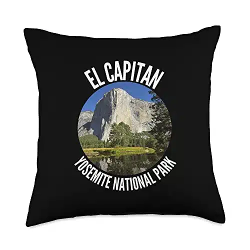 Yosemite National ParkEl CapitanHiking Yosemite Camping Throw Pillow, x, Multicolor