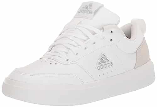 adidas Women's Park ST Sneaker, WhiteWhiteSilver Metallic,
