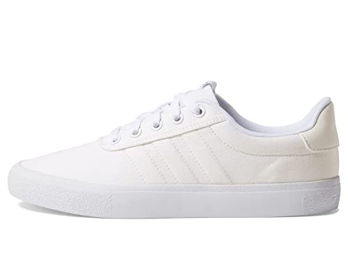 adidas womens Vulc Raidr Skate Shoe, WhiteWhiteSilver Metallic,