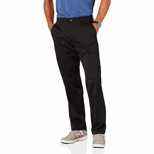 Amazon Essentials Men's Classic Fit Stretch Golf Pant (Available in Big & Tall), Black,  x L