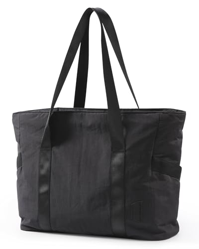 BAGSMART Yoga Bag for Women Tote Bag Laptop Tote Bag Travel Tote Gym Bag Top Handle Handbag with Yoga Mat Buckle for Sports,College,Travel