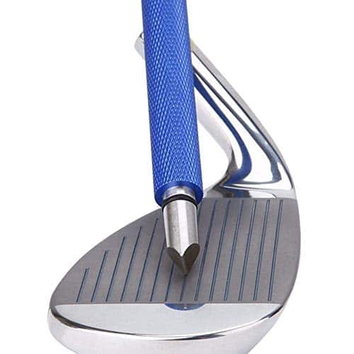 Bulex Golf Club Groove Sharpener, Re Grooving Tool and Cleaner for Wedges & Irons Generate Optimal Backspin Suitable for U & V Grooves