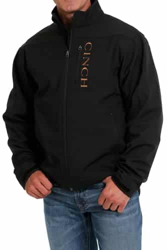 Cinch Men's Bonded Softshell Jacket Black Medium US