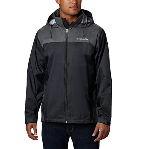 Columbia Men's Glennaker Lake Rain Jacket, BlackGrill, Large